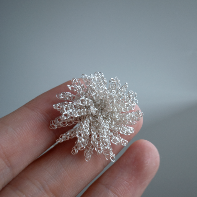 たんぽぽの花 耳飾り Dandelion Flower Earrings