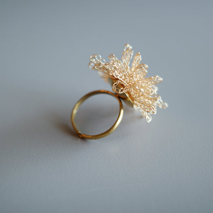 Dandelion Bloom  ワイヤークロッシェリング