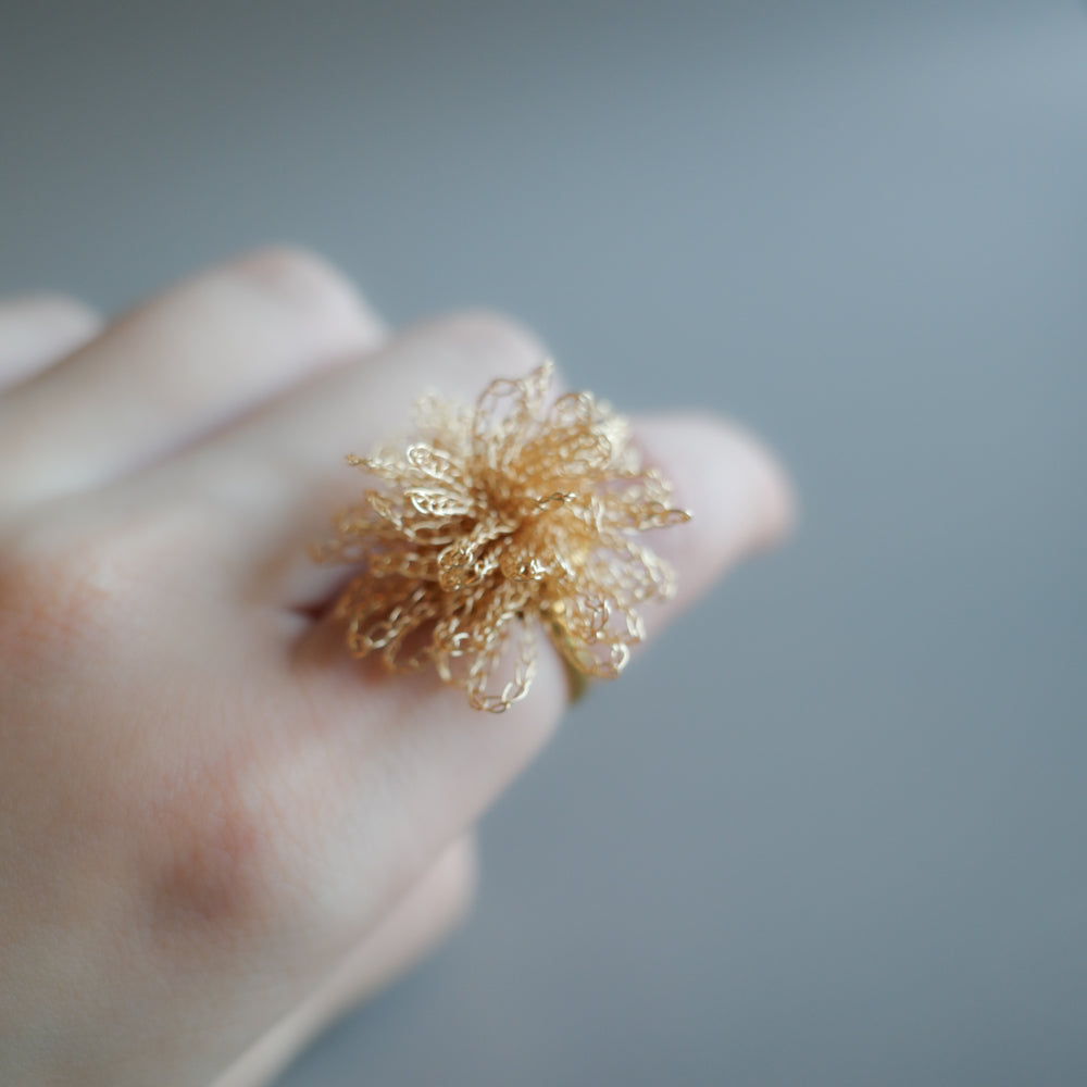 Dandelion Bloom  ワイヤークロッシェリング