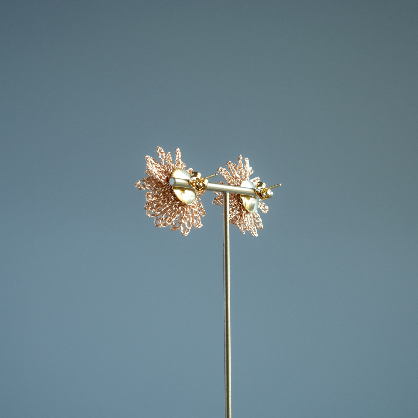 Dandelion Bloom – Wire Crochet Earrings