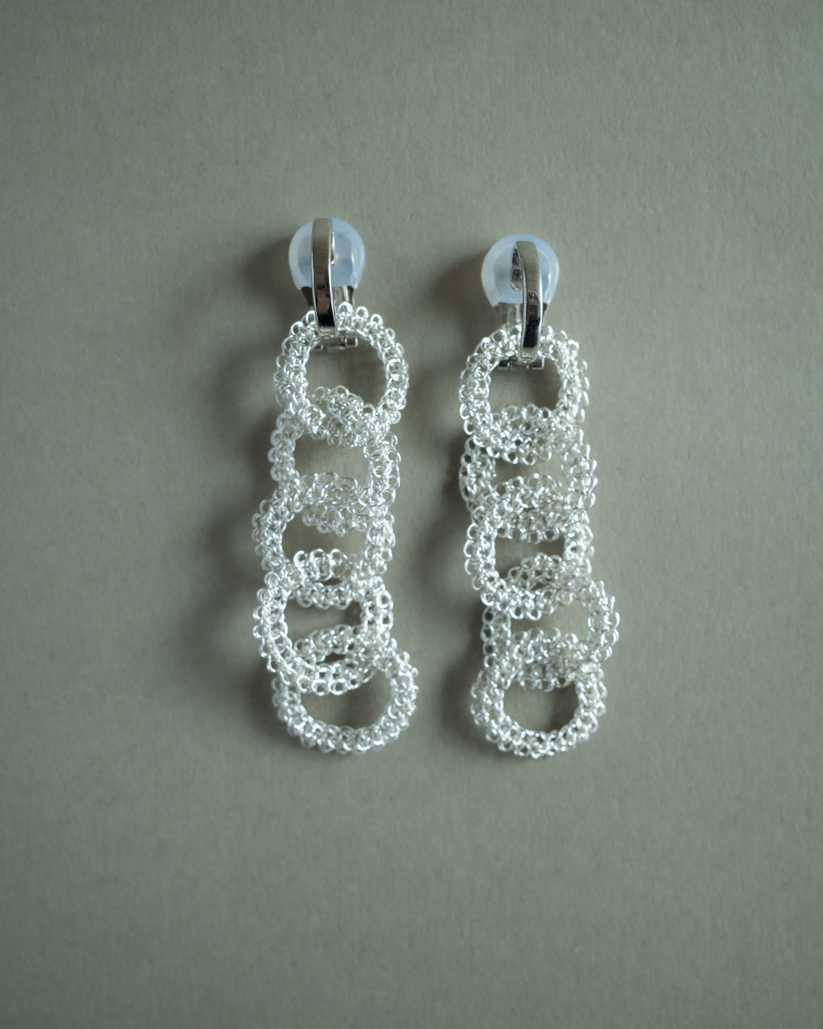 Yui – Hand-Crocheted Wire Earrings / Clip-ons