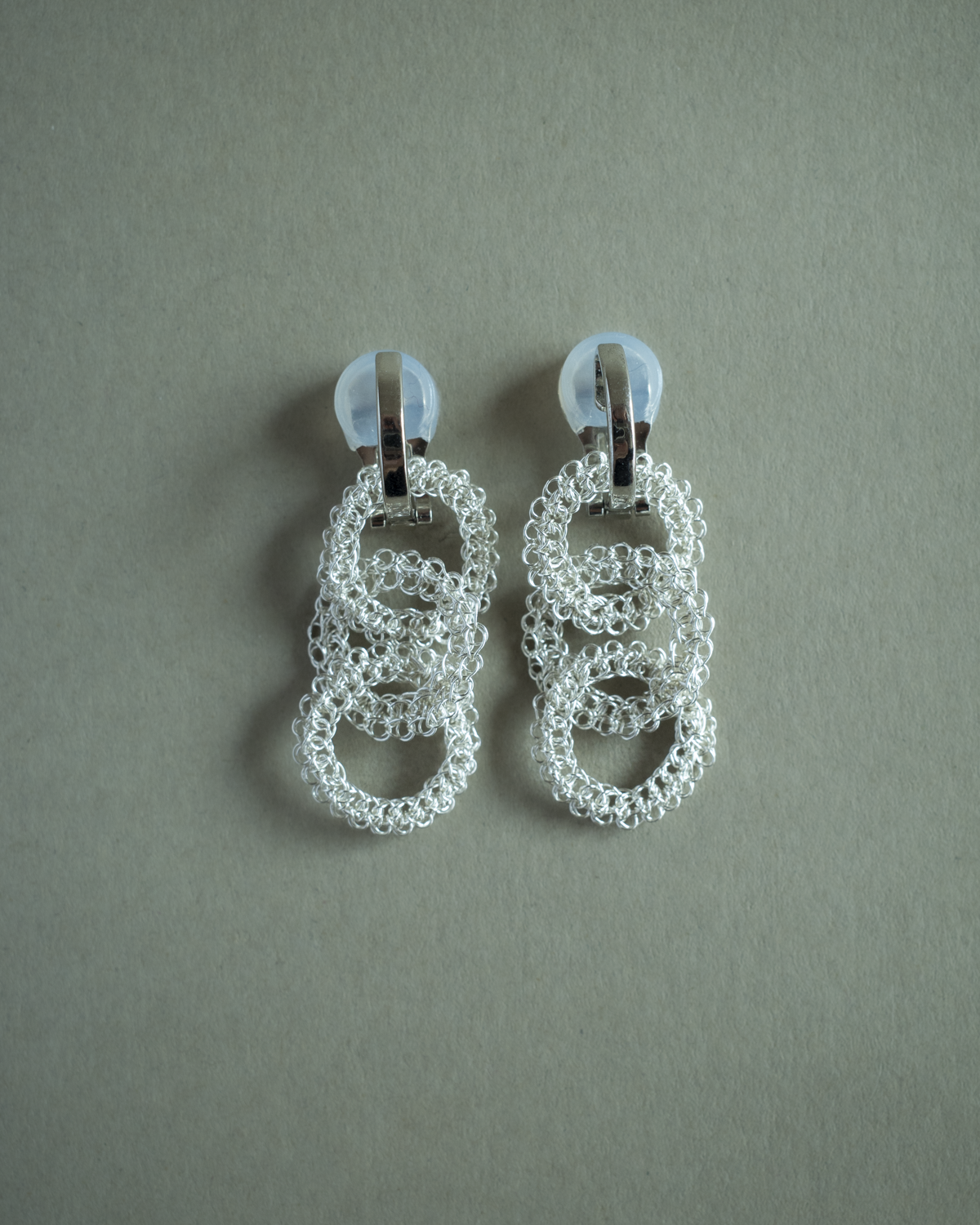 Yui – Hand-Crocheted Wire Earrings / Clip-ons