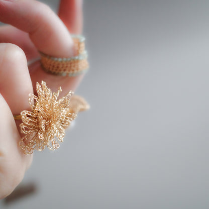 Dandelion Bloom  ワイヤークロッシェリング