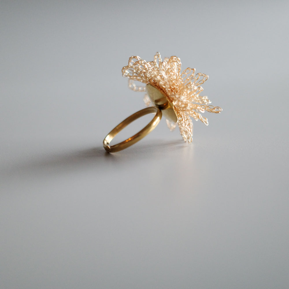 Dandelion Bloom  ワイヤークロッシェリング