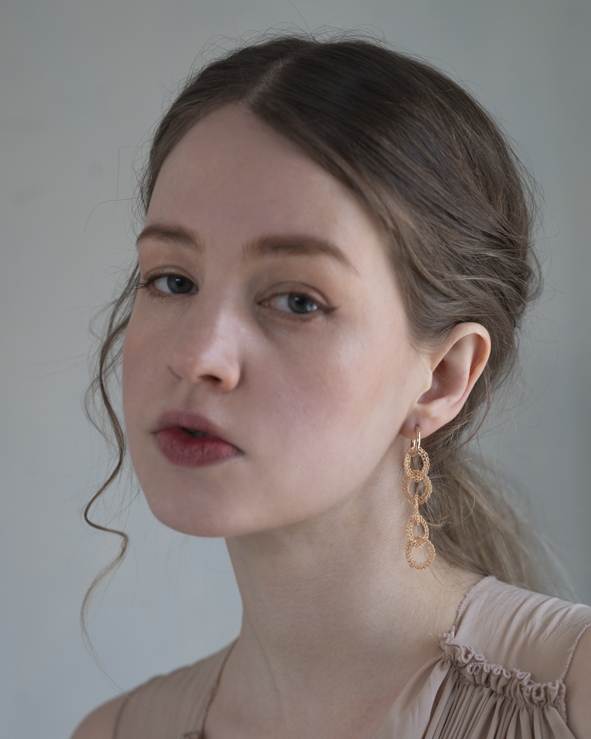 Yui – Hand-Crocheted Wire Earrings / Clip-ons