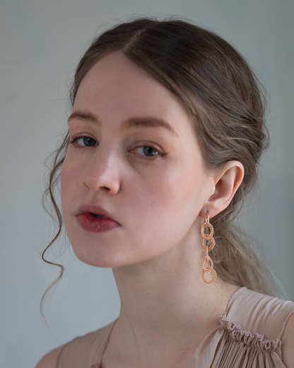 Yui – Hand-Crocheted Wire Earrings / Clip-ons