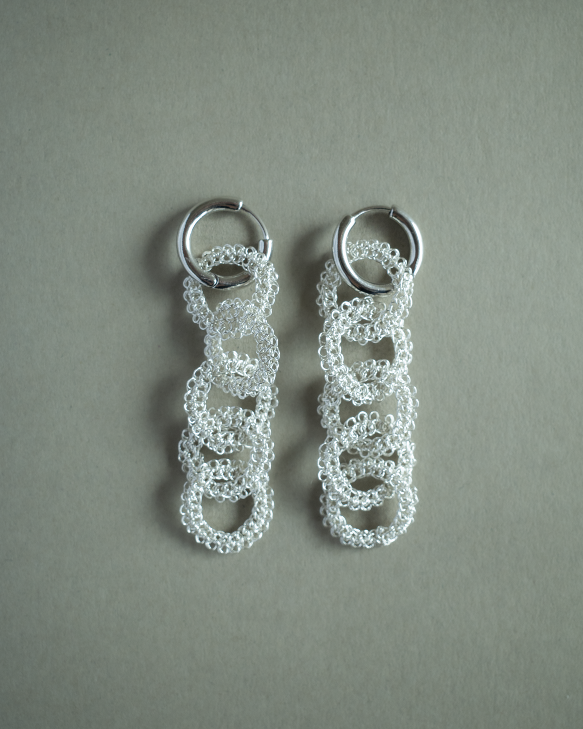 Yui – Hand-Crocheted Wire Earrings / Clip-ons
