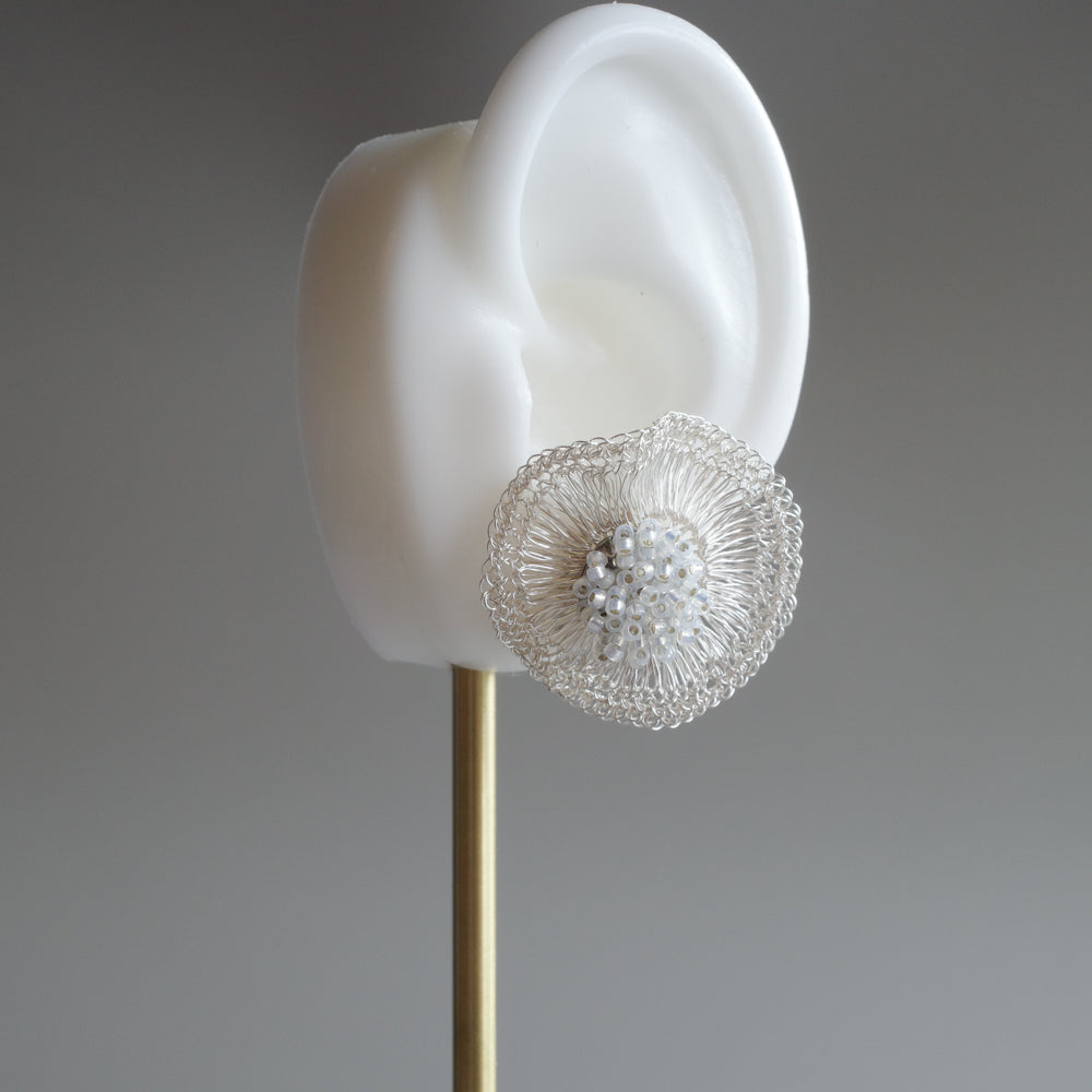 2way Orbit  Glass Beads　Silver color