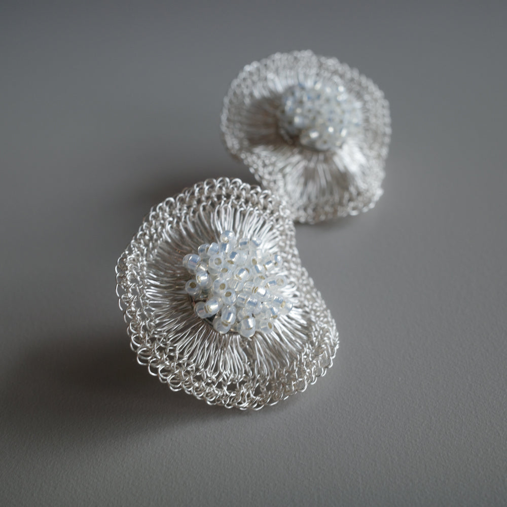 2way Orbit  Glass Beads　Silver color