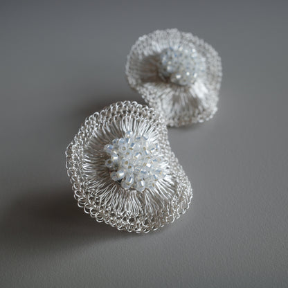 2way Orbit  Glass Beads　Silver color