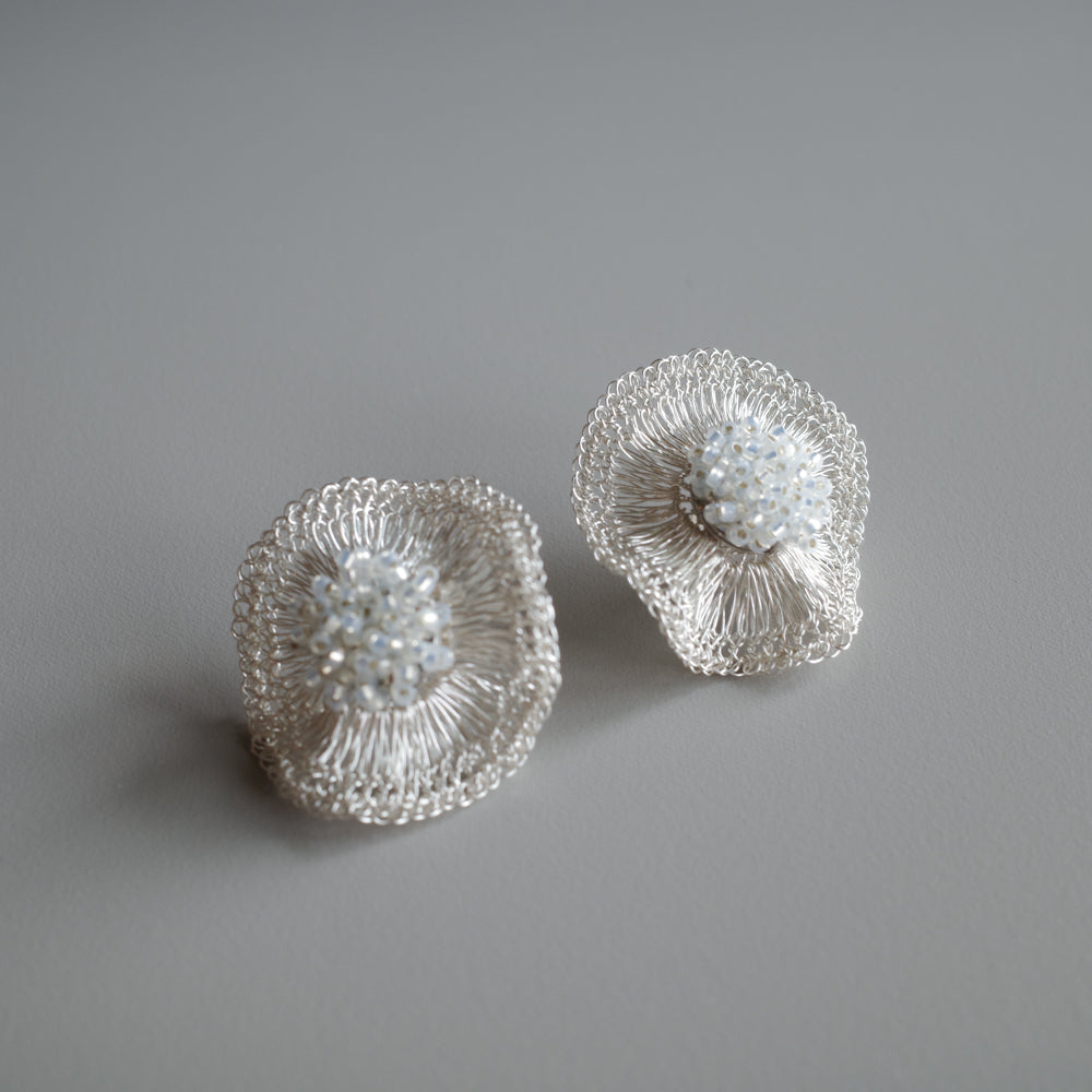 2way Orbit  Glass Beads　Silver color