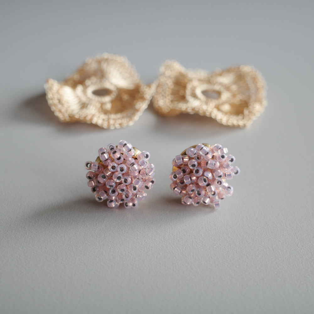 2way Orbit  Glass Beads　Gold color