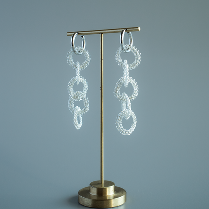 Yui – Hand-Crocheted Wire Earrings / Clip-ons