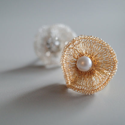 Orbit Pearl– ワイヤークロッシェ リング