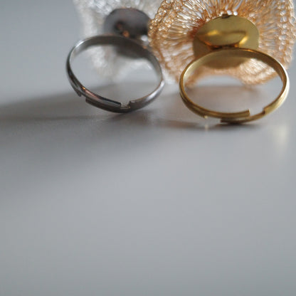 Orbit Pearl– ワイヤークロッシェ リング