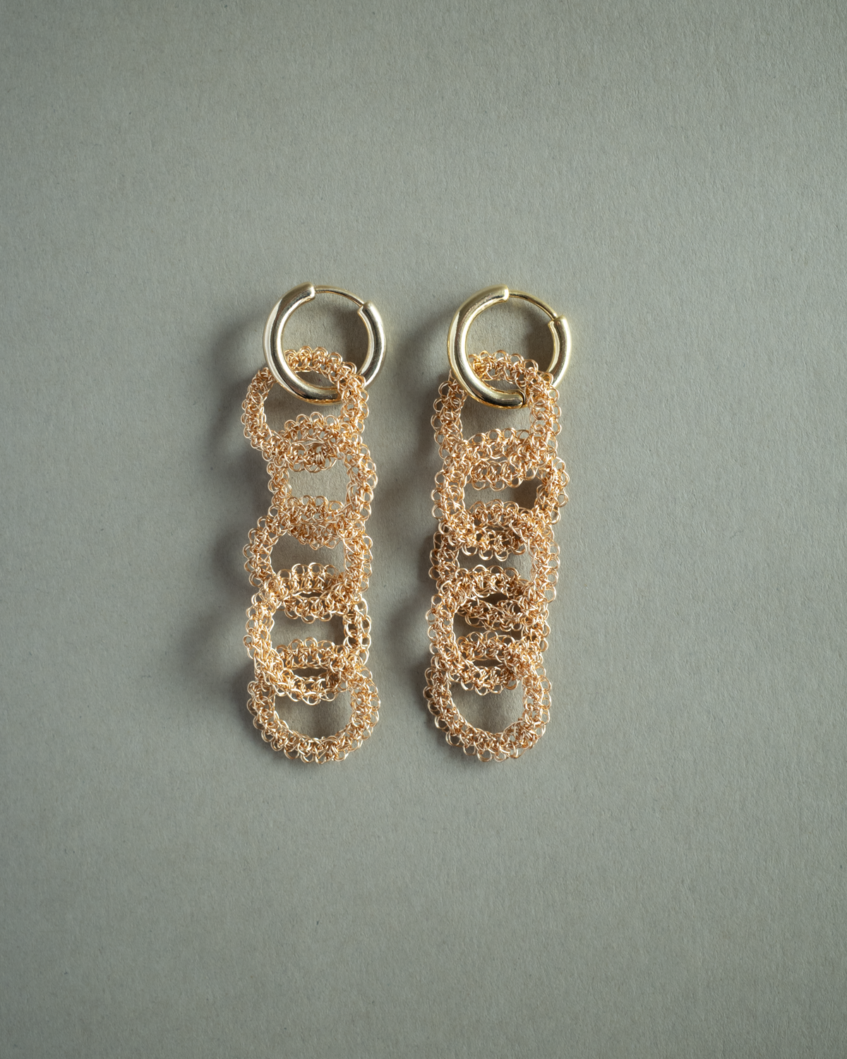 Yui – Hand-Crocheted Wire Earrings / Clip-ons
