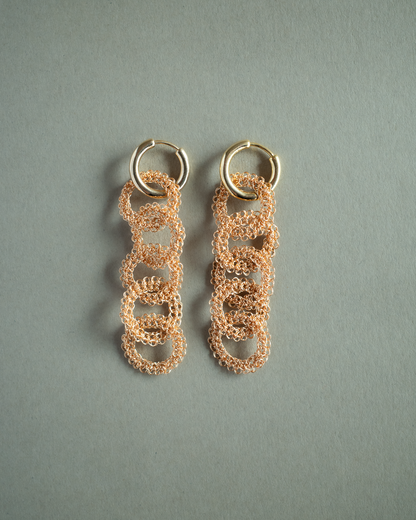 Yui – Hand-Crocheted Wire Earrings / Clip-ons