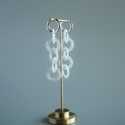 Yui – Hand-Crocheted Wire Earrings / Clip-ons