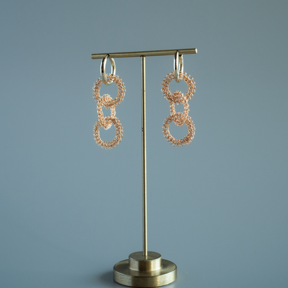 Yui – Hand-Crocheted Wire Earrings / Clip-ons