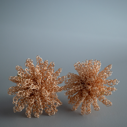 たんぽぽの花 耳飾り 　Dandelion Flower Earrings