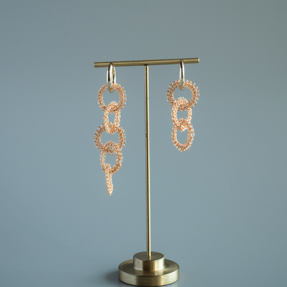 Yui – Hand-Crocheted Wire Earrings / Clip-ons
