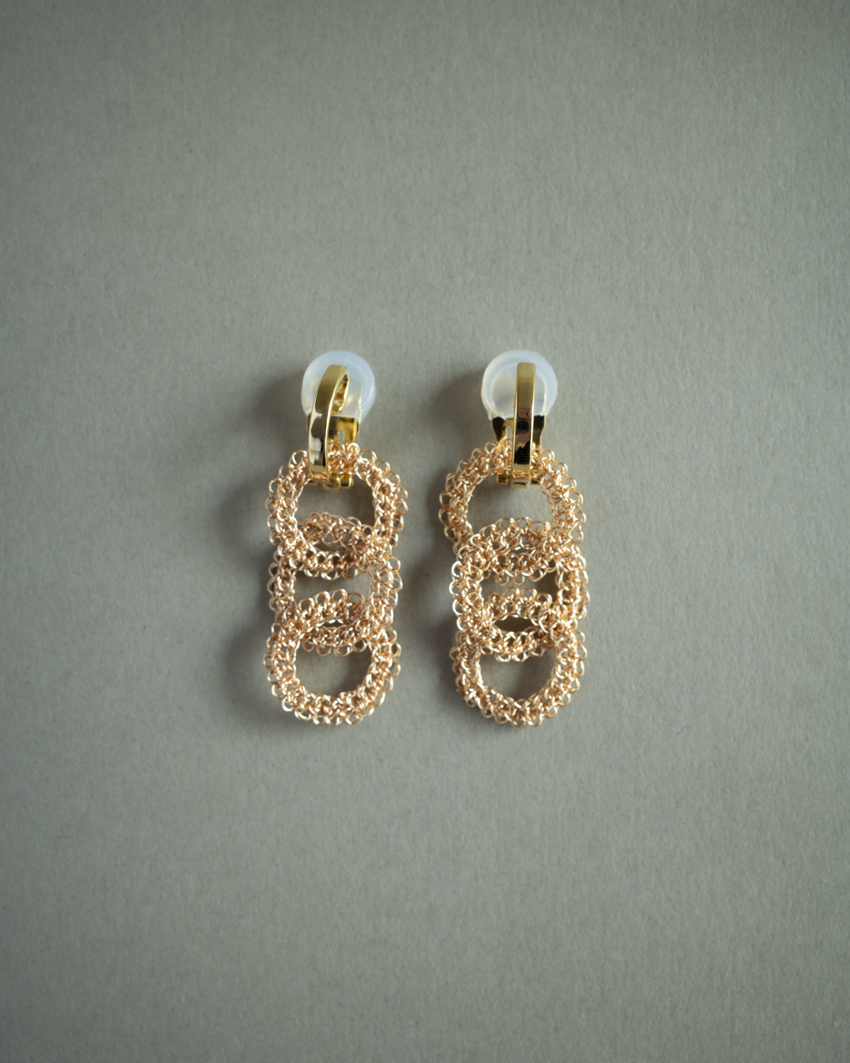 Yui – Hand-Crocheted Wire Earrings / Clip-ons