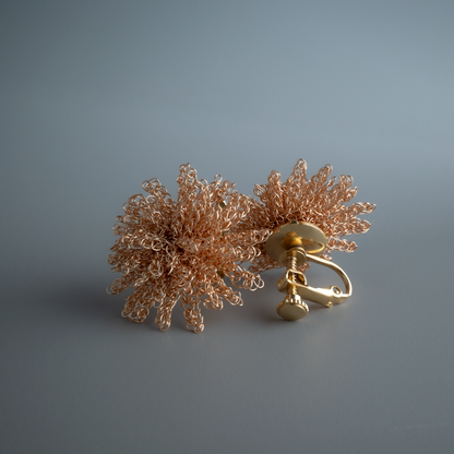 たんぽぽの花 耳飾り 　Dandelion Flower Earrings