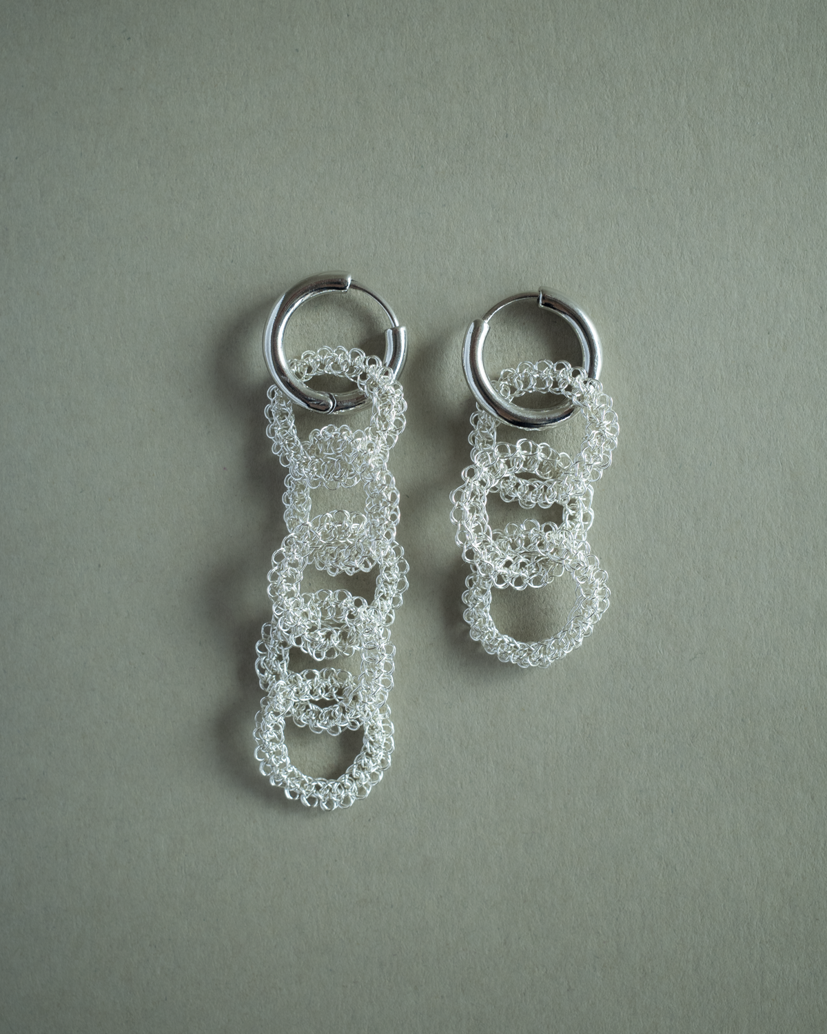 Yui – Hand-Crocheted Wire Earrings / Clip-ons