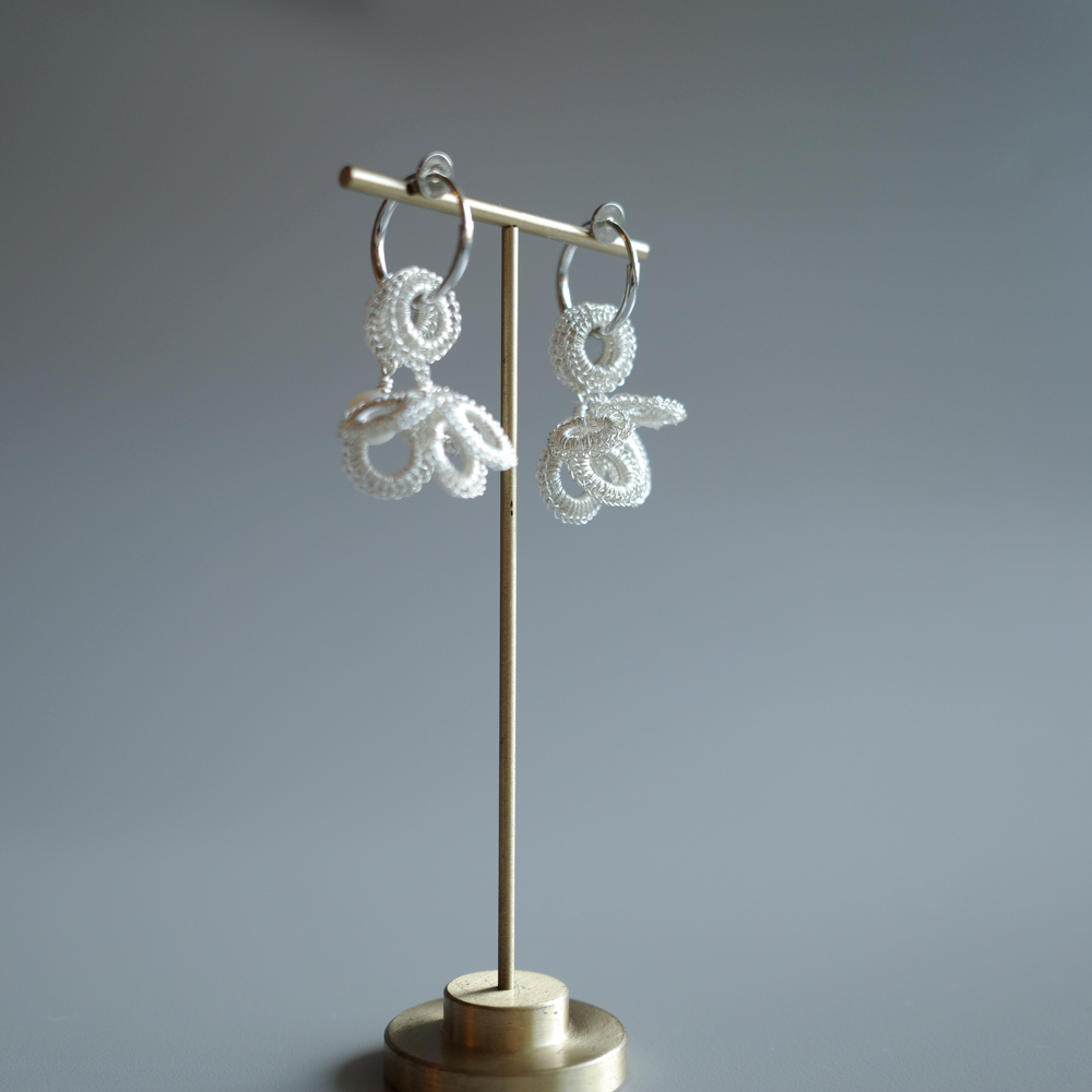 Full Bloom | SS & Pearl ◯ 4-Motif Set (Silver / Made to Order)