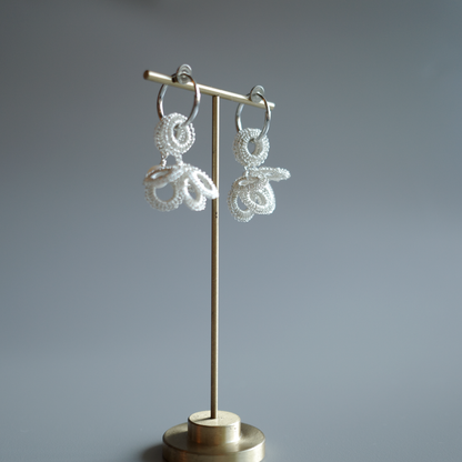 Full Bloom | SS & Pearl ◯ 4-Motif Set (Silver / Made to Order)