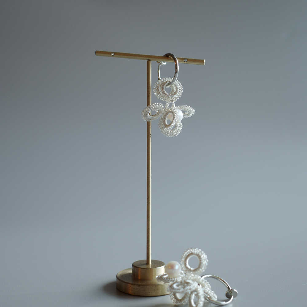 Full Bloom | SS & Pearl ◯ 4-Motif Set (Silver / Made to Order)