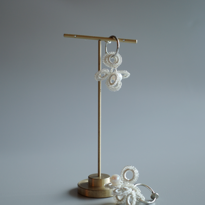 Full Bloom | SS & Pearl ◯ 4-Motif Set (Silver / Made to Order)