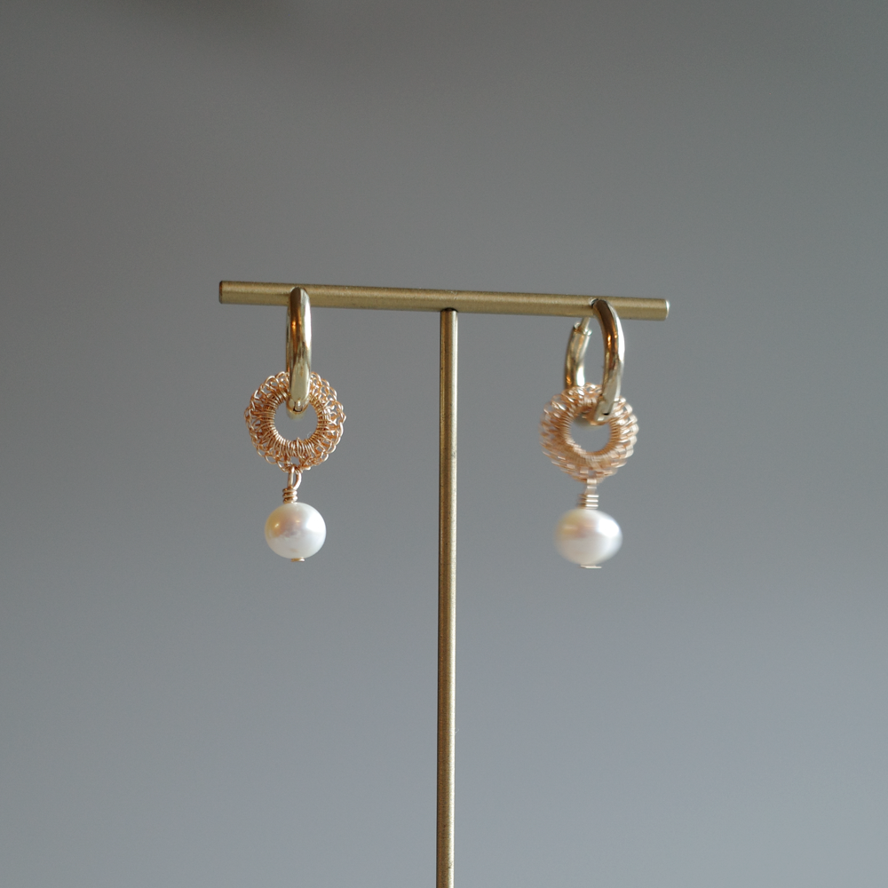 Full Bloom｜SS＆パール◯ モチーフ4点セット（ゴールド／受注販売）