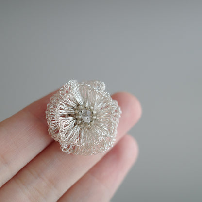 YUIKA- ハーキマーダイヤモンド耳飾り