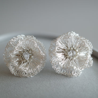 YUIKA- ハーキマーダイヤモンド耳飾り