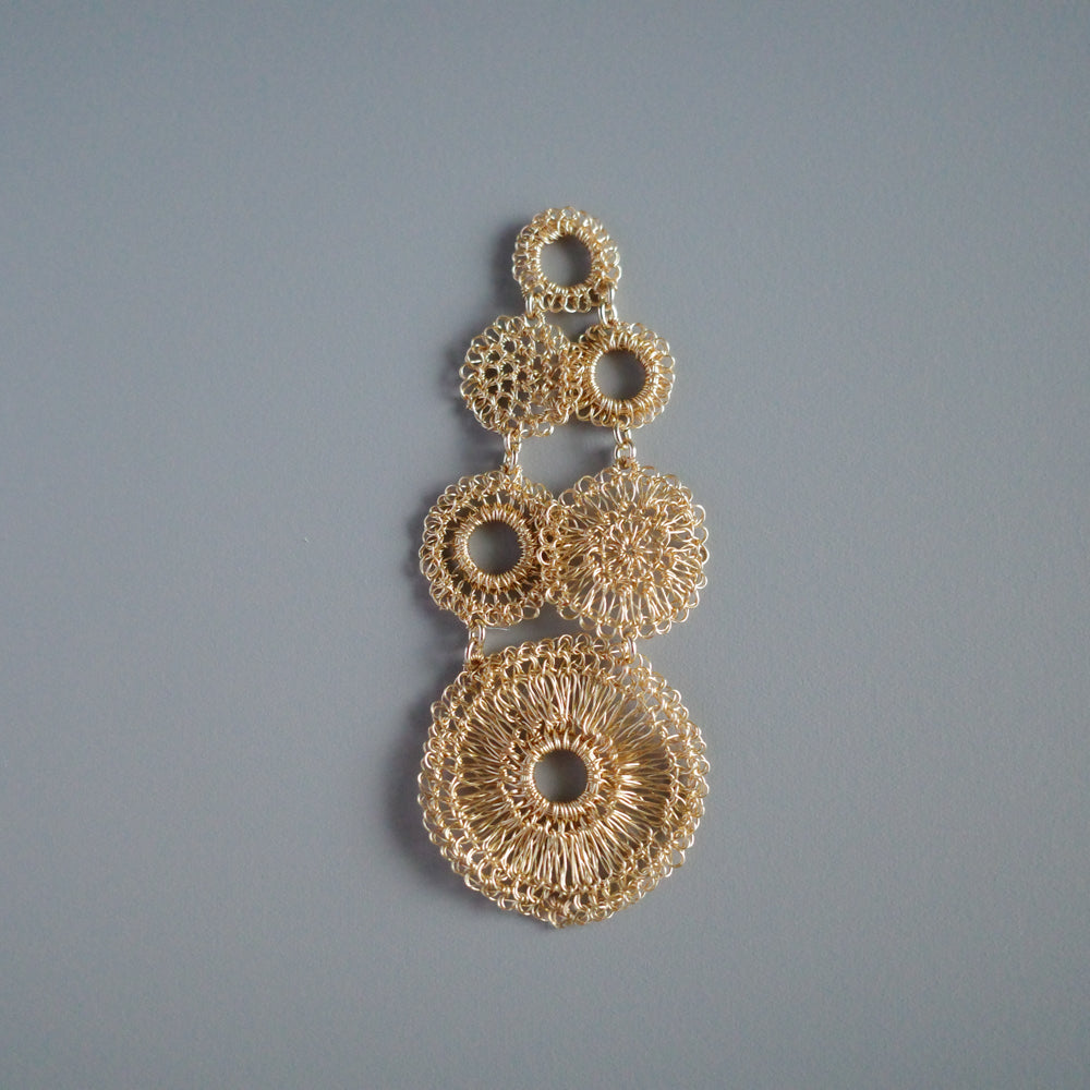 【預購商品】Circles in Motion – 長款耳環／夾式耳環　單耳販售（即單件）