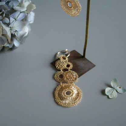 【預購商品】Circles in Motion – 長款耳環／夾式耳環　單耳販售（即單件）