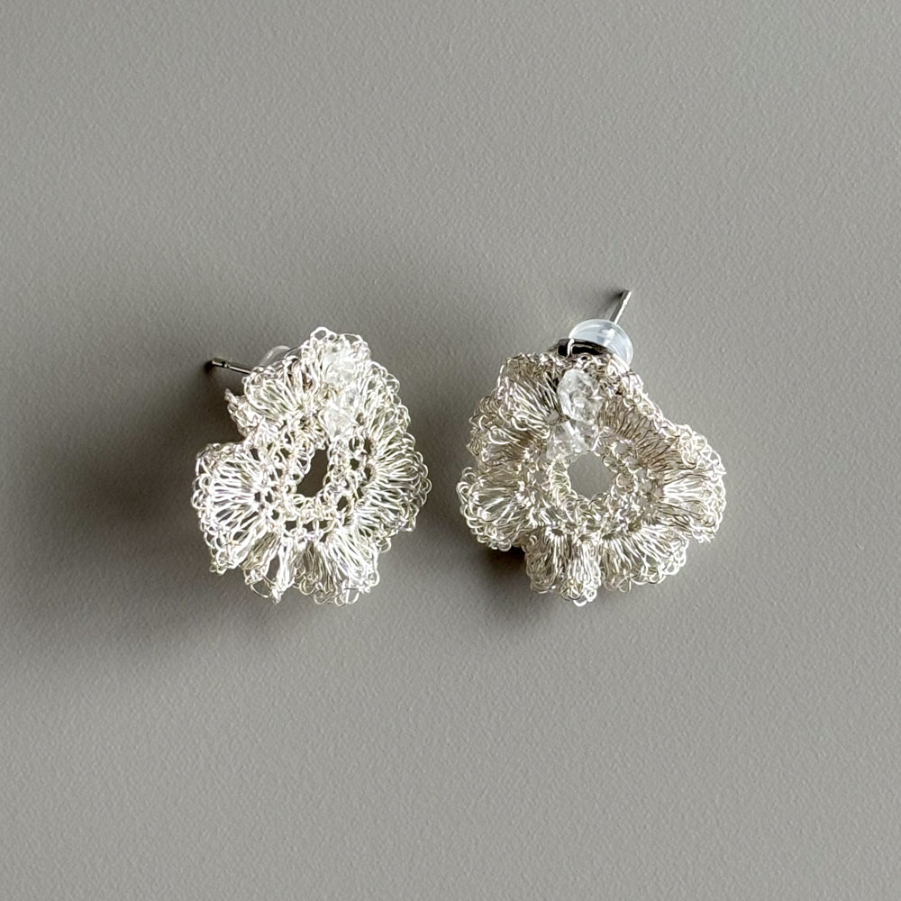 Lunar Halo – Herkimer Diamond x Silver