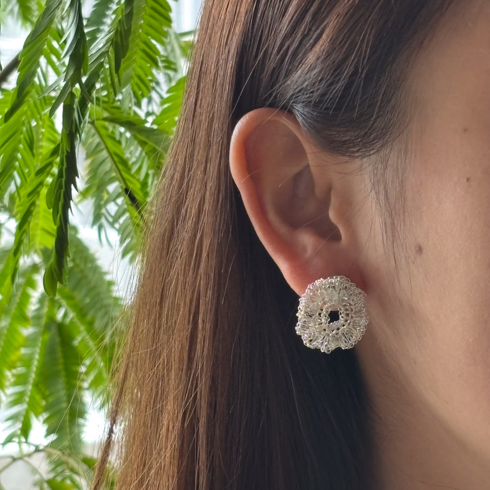 Lunar Halo – Herkimer Diamond x Silver