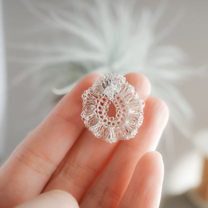 Lunar Halo – Herkimer Diamond x Silver