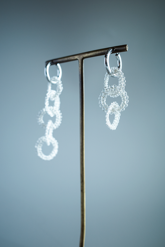 結　耳飾り ［シルバー］YUI Earrings