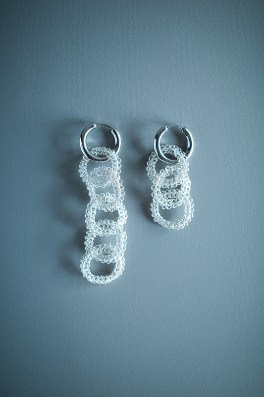 結　耳飾り ［シルバー］YUI Earrings